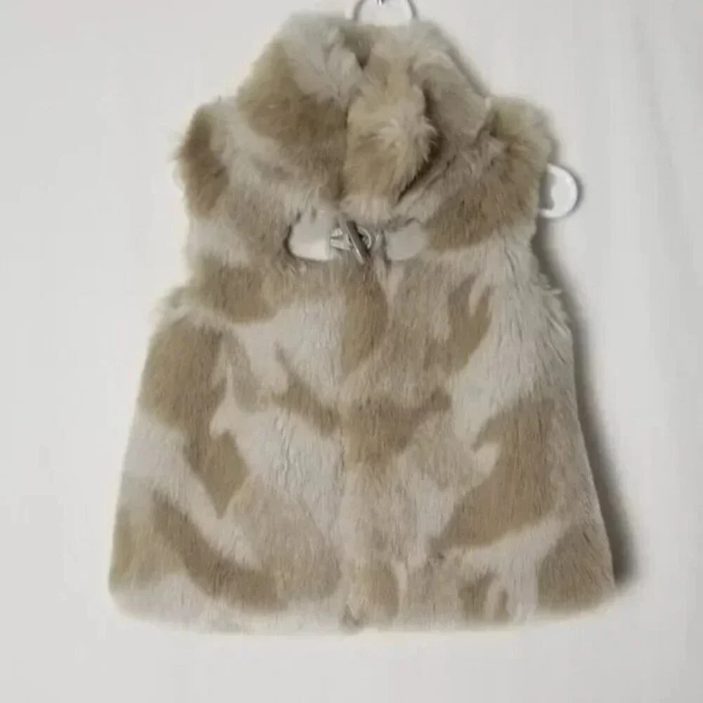 NWOT koala kids little girl faux fur Vest size 3T (B9)